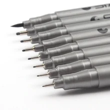 Sta 9 шт Микрон ручка Ассорти размер пера микро-линия ультра тонкие чернила перманентные художественные маркеры манга комикс наброски