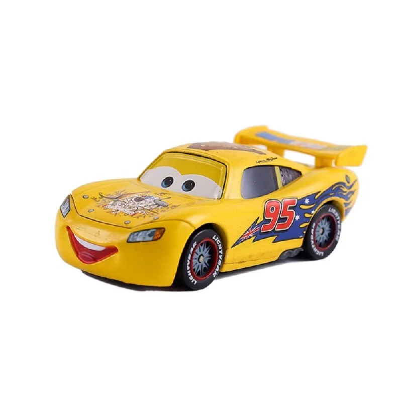 Disney "тачки 3 с рисунками из мультфильма «Тачки 2 № 95 Lightning Mcqueen Австралия металл литья под давлением игрушечный автомобиль 1:55 Lightning McQueen свитшоты зимняя куртка с капюшоном