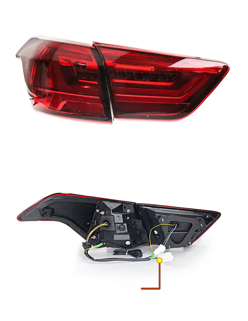 Discount Car LED Tail Light Taillight For Hyundai Creta 2014 - 2017 2018 Rear Running Light + Brake Lamp + Reverse + Dynamic Turn Signal 6