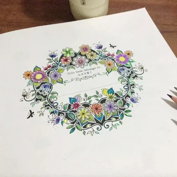 

1PCS Secret Garden English Edition Coloring Graffiti Book For Children Adult Relieve Stress Kill Time Painting Drawing Book