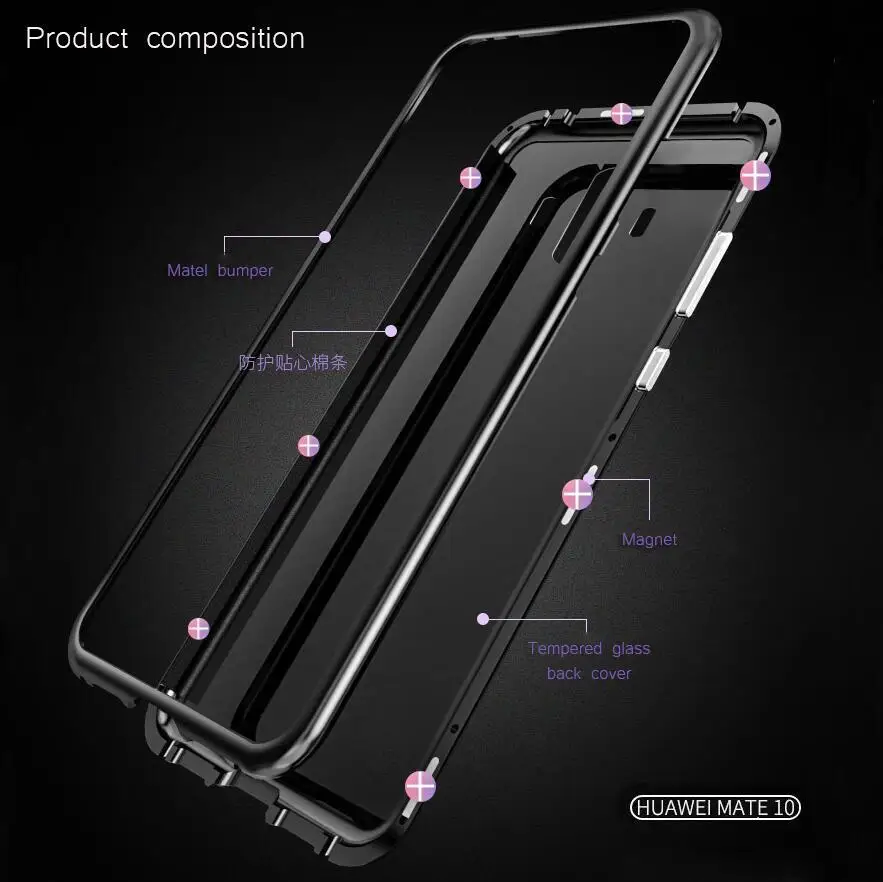 Для Samsung Galaxy Note 8 9 S8 S9 Plus S7 Edge магнитный металлический бампер чехол из закаленного