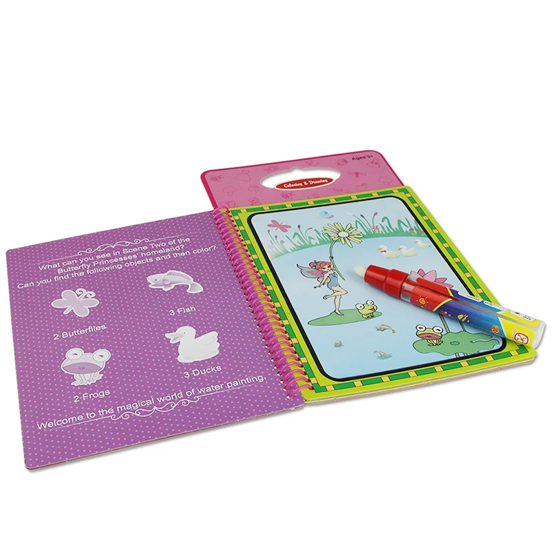 6 Types Magic Water Drawing Books Doodle Books Painting Board