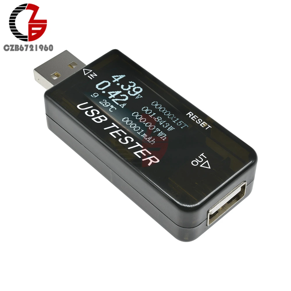 Авто usb тестер 6 в 1 цифровой вольтметр Амперметр Напряжение ток Мощность