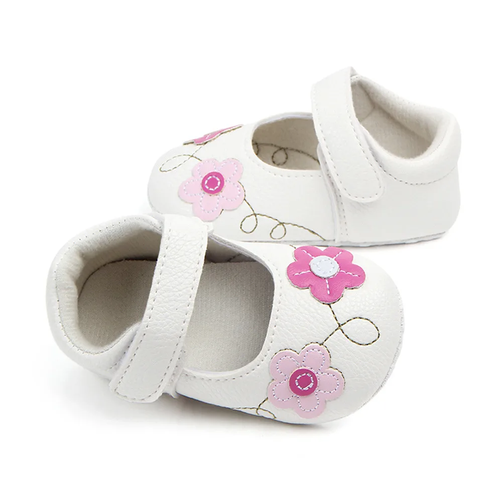 LONSANT весна осень детская обувь в цветочек Милые Детские Девочки новорожденные младенцы первые ходунки малыш обувь подошва анти-скольжение