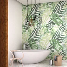 На заказ стеклянная мозаичная плитка готовая современный простой фон настенное искусство крыльцо ванная комната крыльцо Гостиная Фреска строительные материалы