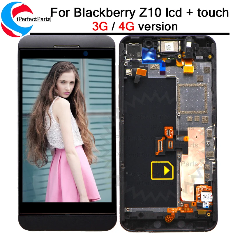 

100% warranty For Blackberry Z10 4G/3G Version LCD Display Touch Screen with Digitizer Assembly + Frame For BlackBerry Z10