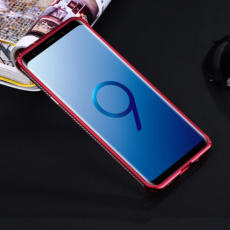 Оригинальный iMatch чехол бампер для Samsung Galaxy S9 Plus роскошный тонкий алмазный