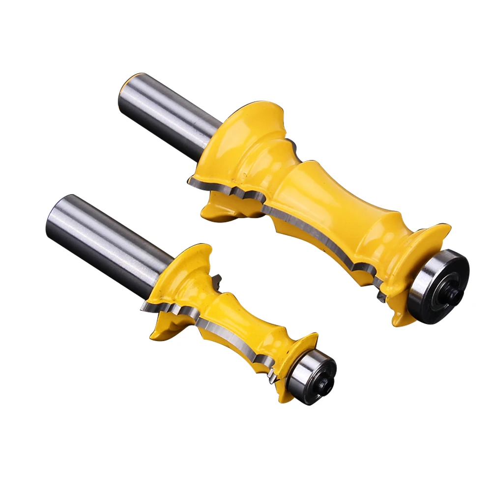 2Pcs Router Bit Set 1/2" Shank Mitered Door & Drawer Molding Router Bit