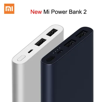 

Xiaomi Mi Power Bank 2 10000mAh Upgrade with Dual USB Output Powerbanks Supports Two Way Quick Charge for XiaoMi