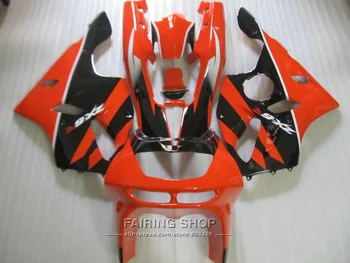 

Hot sale plastic fairings For Kawasaki ZX6R 94 95 96 97 orange black fairing kit for ninja zx6r 1994-1997 UI21