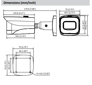 Dahua 5MP Starlight HDCVI камера HAC-HFW2501E-A 3,6 мм поддержка объектива по умолчанию Встроенный микрофон ИК 40 м Водонепроницаемая IP67 камера безопасности