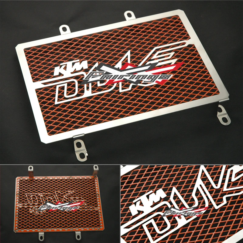 

FREE SHIPPING  ORANGE RADIATOR GUARD COVER Protector fit  For KTM DUKE 125 200 O3