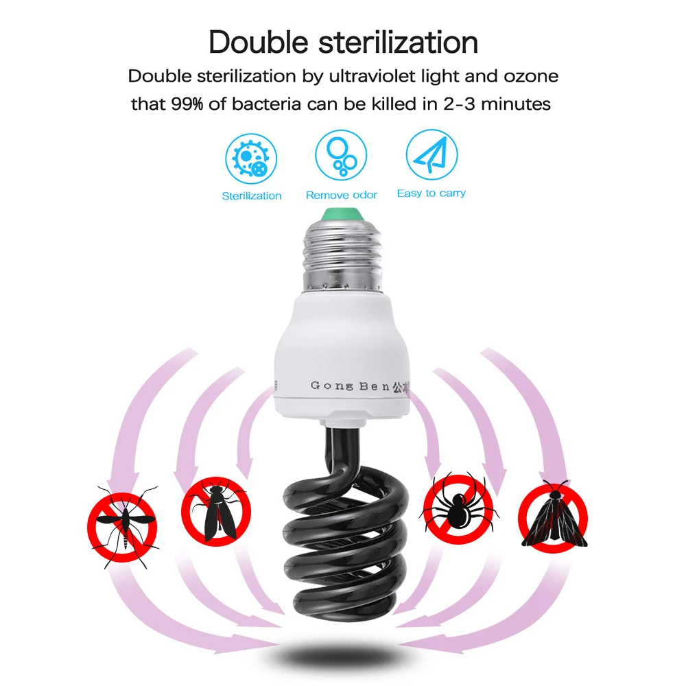 Junejour E27 15-40 Вт УФ-светильник, лампа переменного тока 220 В, черный Солнечный Фиолетовый светильник, ФЛУОРЕСЦЕНТНОЕ обнаружение, CFL, спиральный энергосберегающий светильник, энергосберегающие лампы