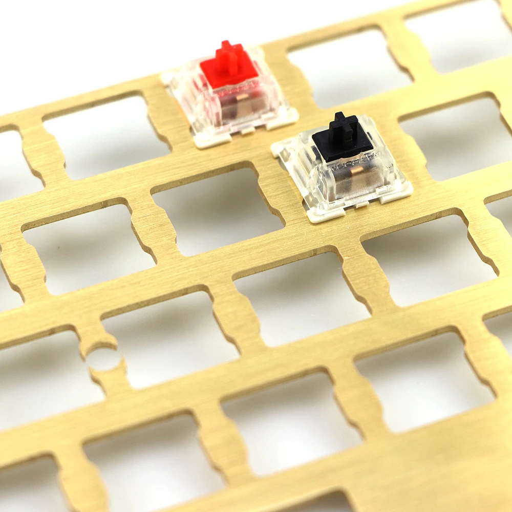 Mechanical keyboard cnc 60 brass drawing concurrence positioning plate support ISO ANSI for GH60 pcb 60%keyboard DIY