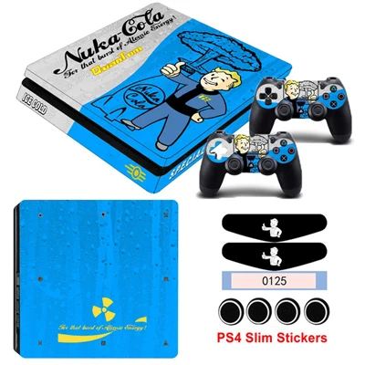 Игровой стиль наклейки для кожи PS4 Slim sticker s Skins для Playstation 4 Slim консоль и контроллер геймпад виниловая Защитная Наклейка - Цвет: YSP4S-0754