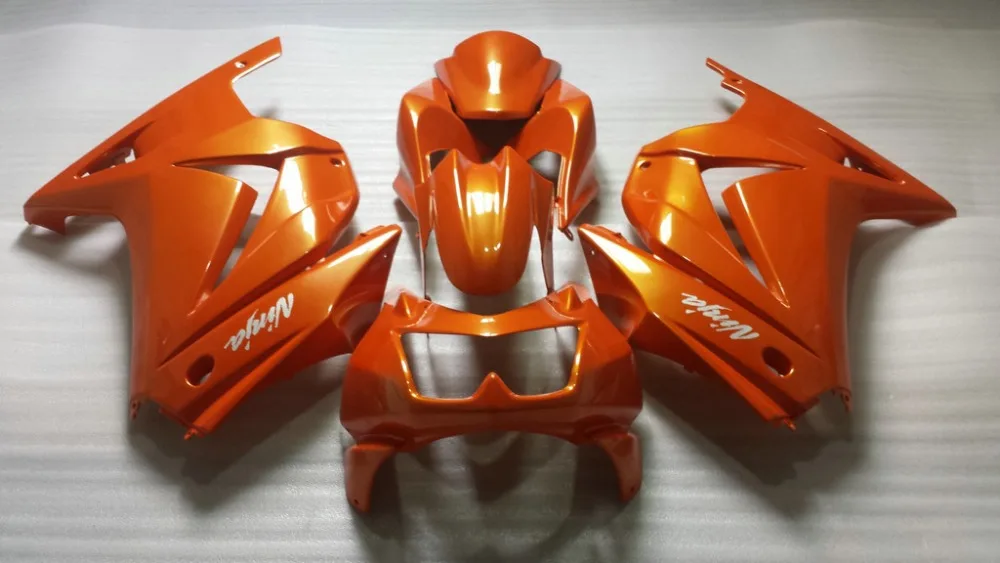 

Injection Mold Fairing kit for KAWASAKI Ninja ZX250R 08 09 10 11 12 ZX 250R EX250 2008 2012 Orange Fairings set+7 gifts VX24