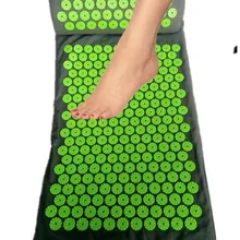 Массажер для ног, Йога, акупрессура, массажер, подушка, тело, ноги, боль, облегчение стресса, акупунктурный массаж, Спайк, коврик для йоги с подушкой