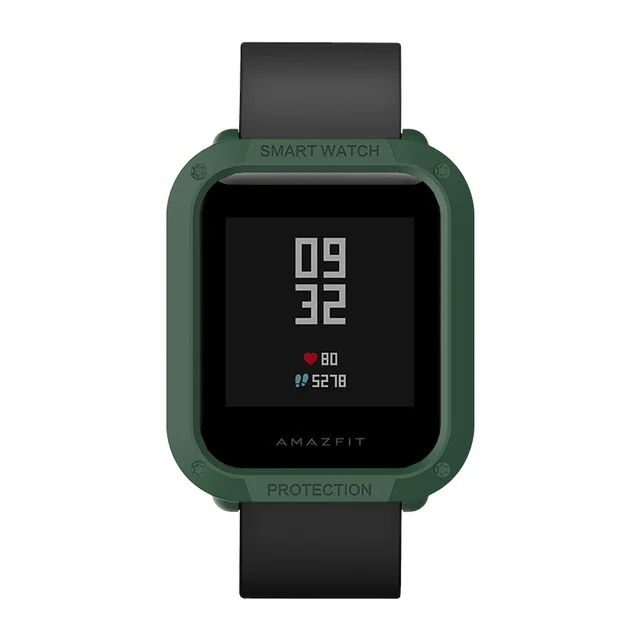 Защитный чехол для часов SIKAI PC для Xiaomi Amazfit Bip BIT PACE Lite Youth Watch Cover Shell для Huami Amazfit Bip Smartwatch - Цвет: Army green