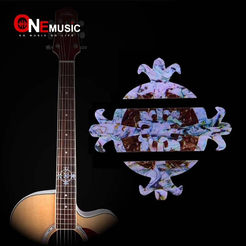 

Wreath Shape Imitation Abalone Guitar Neck Marker Fretboard Inlay stickers and Decals for Guitar Fingerboard