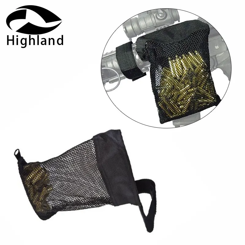 

Hunting AR15 Ammo Brass Shell Catcher Zippered Closure Quick Unload Nylon Mesh Black