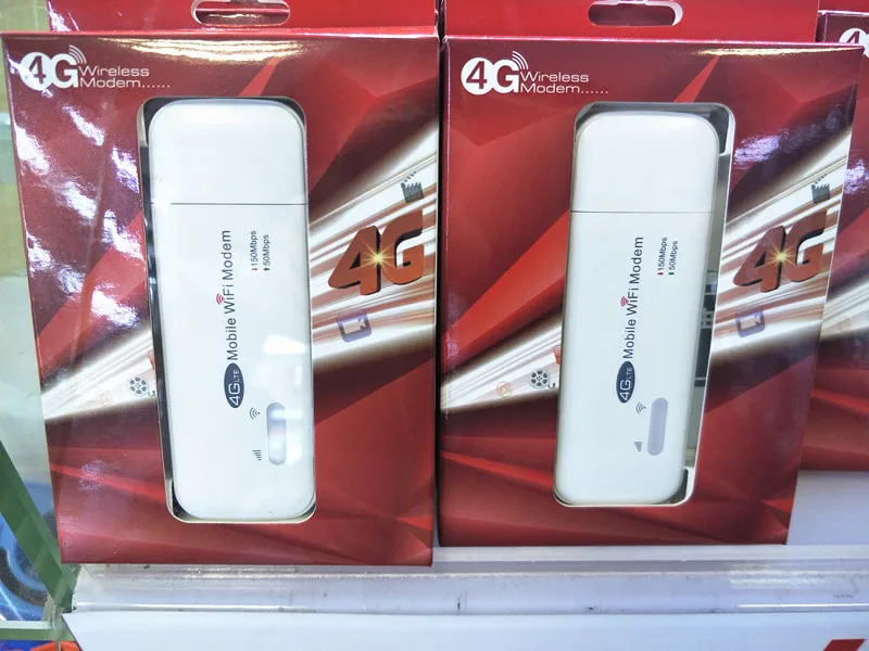Router Wi-fi 100mbp Cartão Sim Hotspot Móvel Lte Modem Usb Stick 2100mhz b1 b3 3g – 4g
