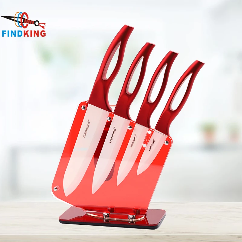 Керамический нож с красной ручкой и держателем 3/4/5/6 дюймов|ceramic knife china|ceramic kitchen