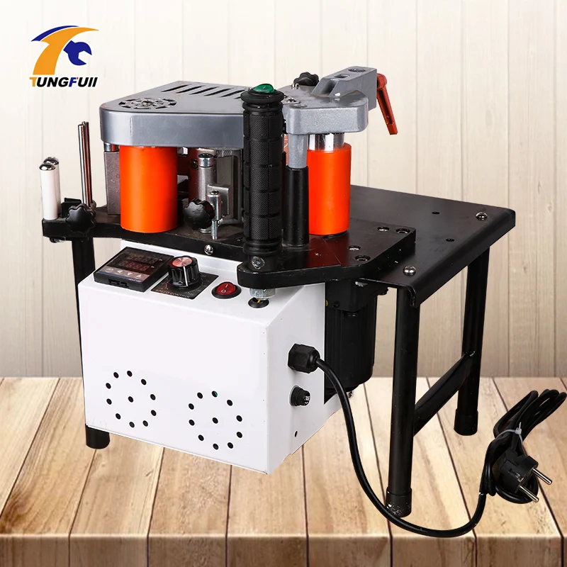 

Manual Edge Banding Machine Double Side Gluing Portable Edge Bander Woodworking Edge Banding Machine 110V/220V 1100W