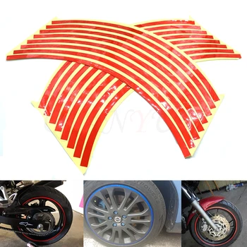 

Hot Sale Motorcycle Wheel Sticker Reflective Decals Rim Tape Car/bicycle For Yamaha FZ1 FAZER FZ6R FZ8 XJ6 FZ6 MT-07 09 FZ-09