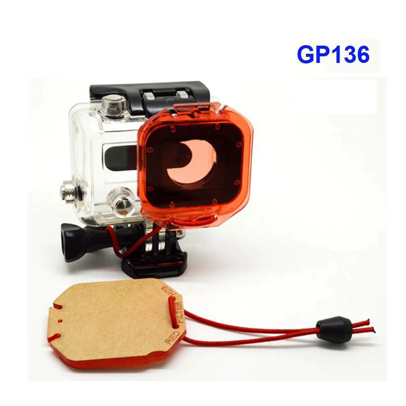 

Accessories 6cmx5.3cm Red Filter Guard Ring Diving Lens Cover with Strap for GoPro Hero3 2 1 GP136 Free Shipping!