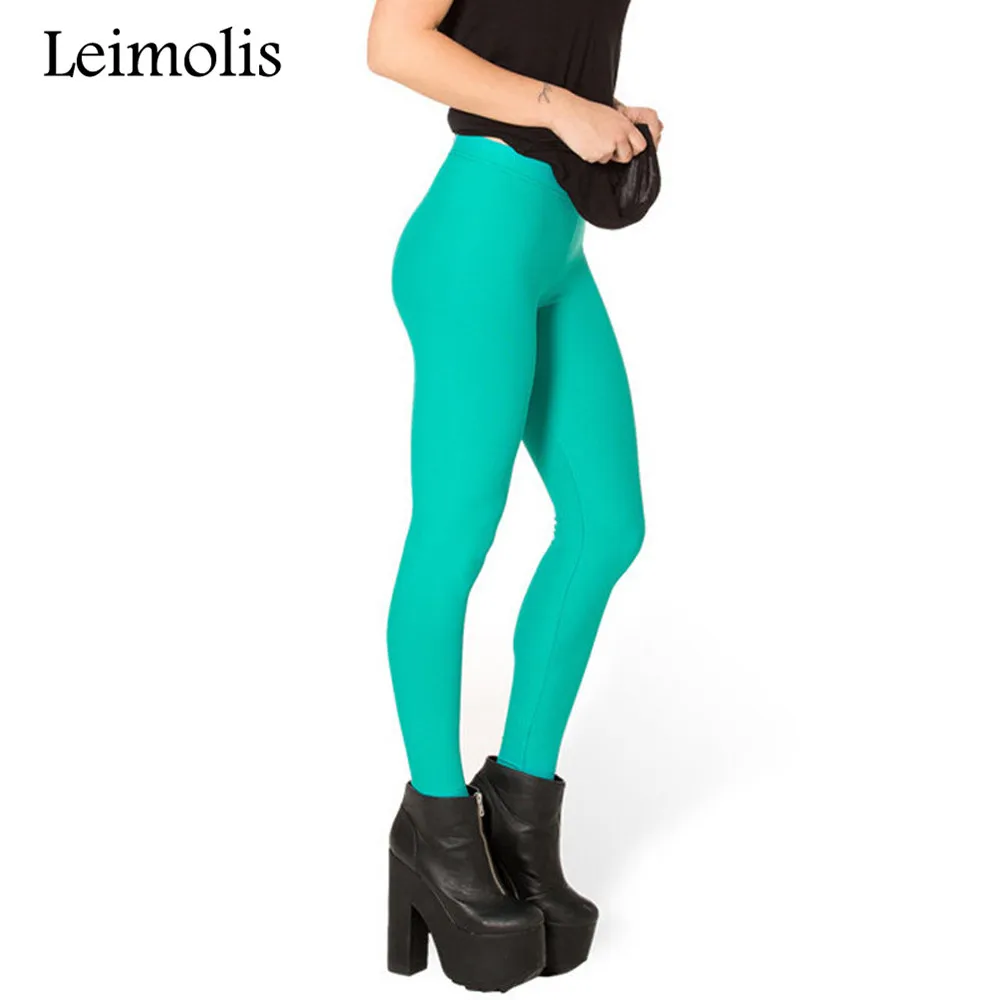 Leimolis 3D печатных фитнес пуш-ап леггинсы женские спортивные готические ретро синий розовый черный плюс размер высокая Талия Панк Рок брюки - Цвет: sky blue
