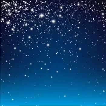 

10X10ft Shining star moon night High-grade Vinyl cloth Computer printed space photo backdrop star sky Photography Backgrounds