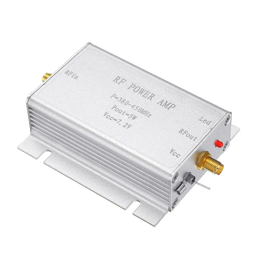 LEORY 433 МГц РЧ усилитель мощности 433 МГц 5 Вт 7,2 в для 380-450 МГц беспроводной пульт дистанционного управления контрольные передатчики цепи