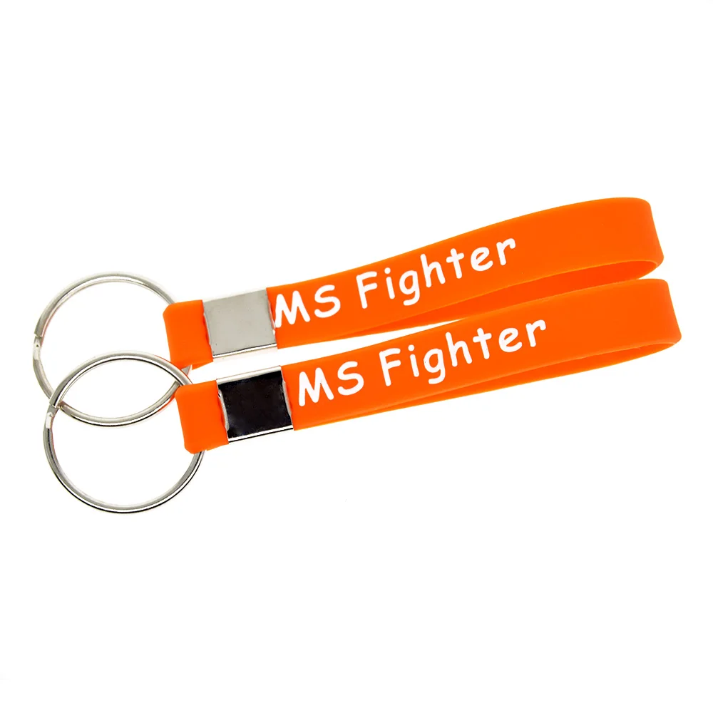 1 шт. силиконовый брелок OBH с надписью Ms Fighter Never Give Up|silicone keychain|keychain siliconehouse keychain |