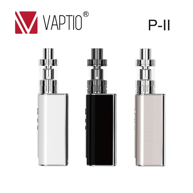 

Vaptio mod electronic cigarette vape tc 75w vw tc mod vape vapor P-II 2.0ml top fill tank 1850mah e hookah shisha