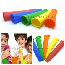 100 шт/партия поступление Силиконовая Форма льда Поп-производители формы для мороженого новые безопасные для заморозки мороженого инструменты случайных цветов