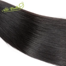 Ali Grace 2pcs lot Grade Unprocessed Virgin Hair Malaysian Straight Human Hair Extension Natural Black hair