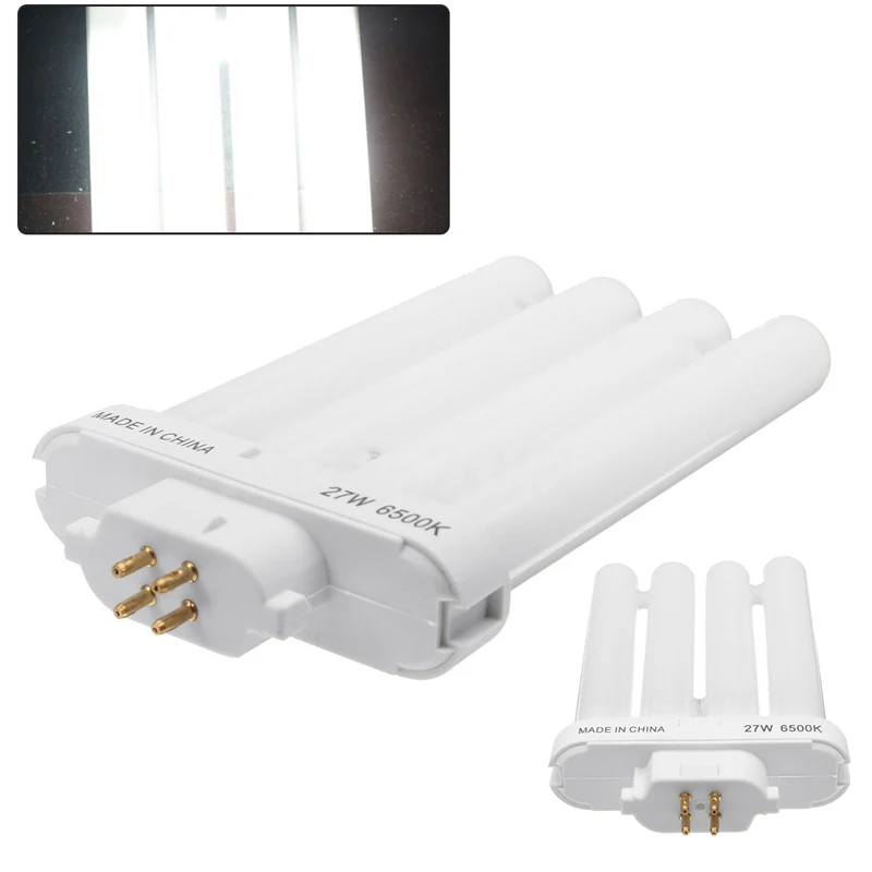 1x 27W FML27/65K Energy Saving Compact Fluorescent 4 Pin Quad Tube Light Bulb Lamp