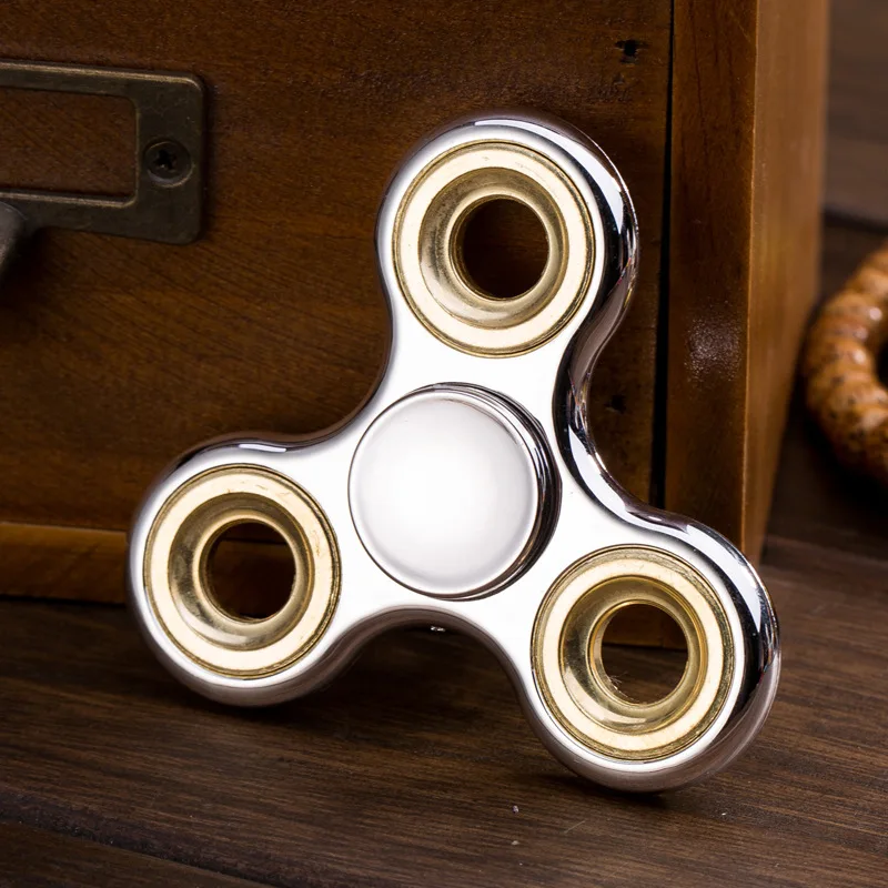 Покрытием ручной Spinner Tri-Spinner непоседы игрушка EDC сенсорными Spinner Для аутизма Дети/взрослых СДВГ Смешные анти стресс игрушечные лошадки W277