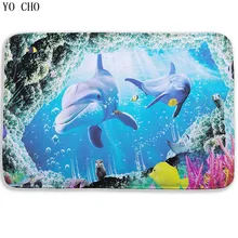 Коврик для ванной комнаты с рыбьим дельфином, 3d полотенце, коврик для ванной, для туалета, современный Противоскользящий коврик для ванной, детский коврик для ванной, резиновый коврик из микрофибры