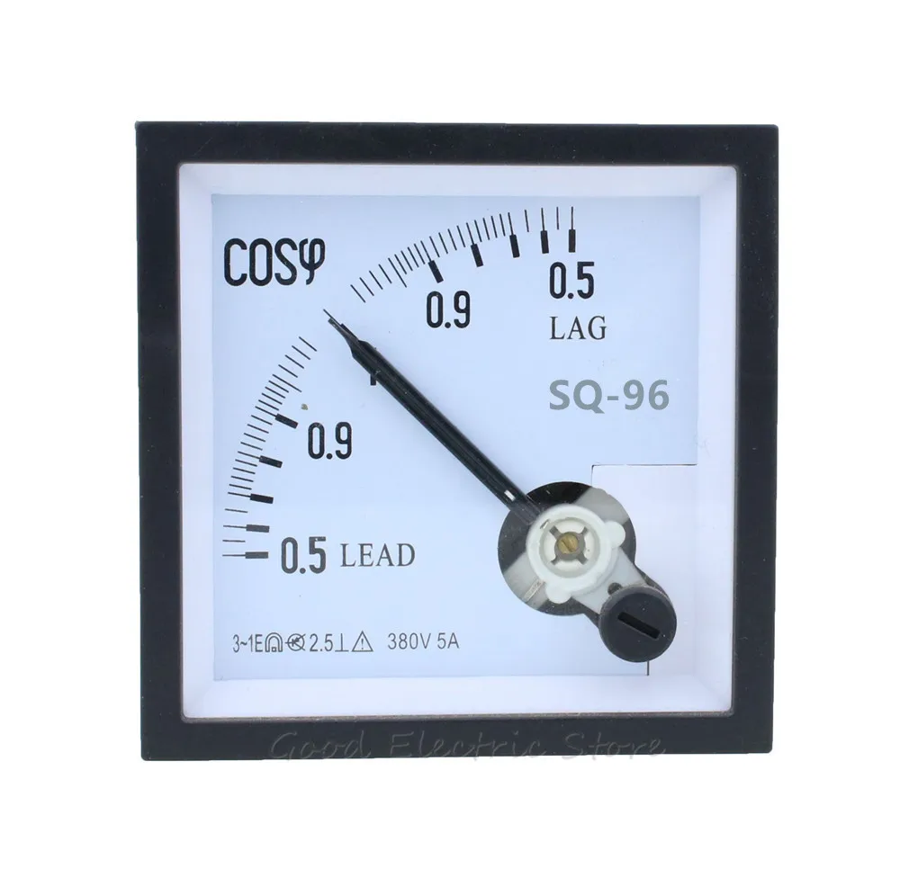 

CP-96 SQ-96 CZ-96 COS-φ 0.5-1-0.5 380V 5A Pointer Power Factor Meter