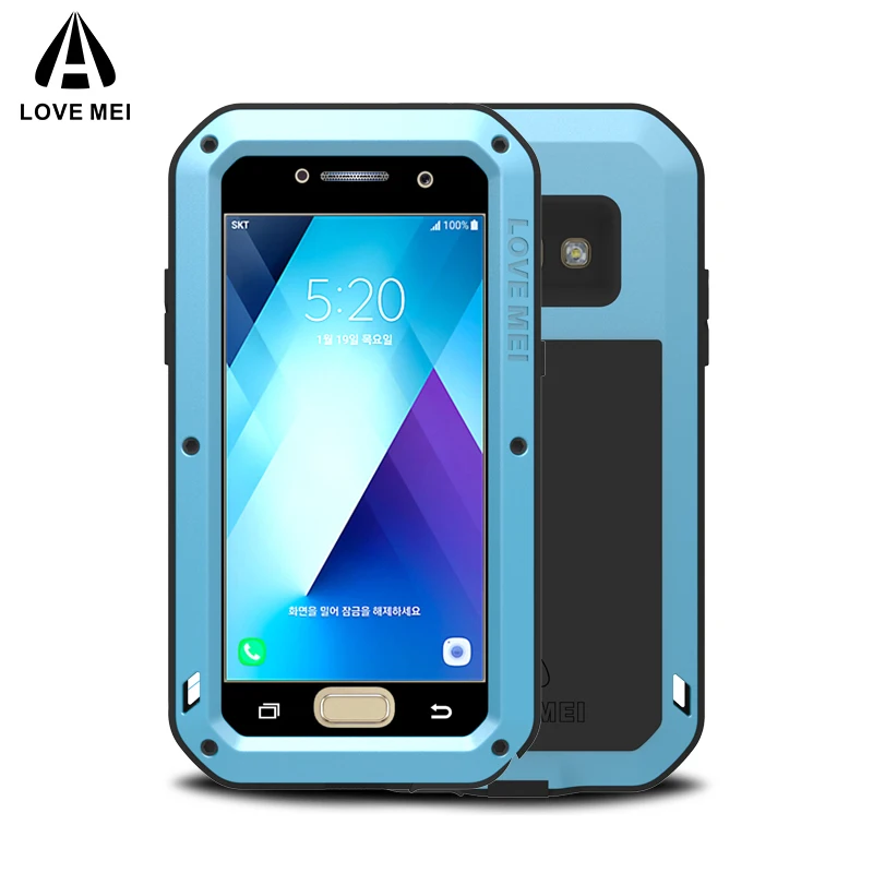 

LOVE MEI Metal Case For Samsung Galaxy A5 2017 A520 A320 A3 Cover Aluminum Armor Shockproof Waterproof Case For Samsung A3 2017