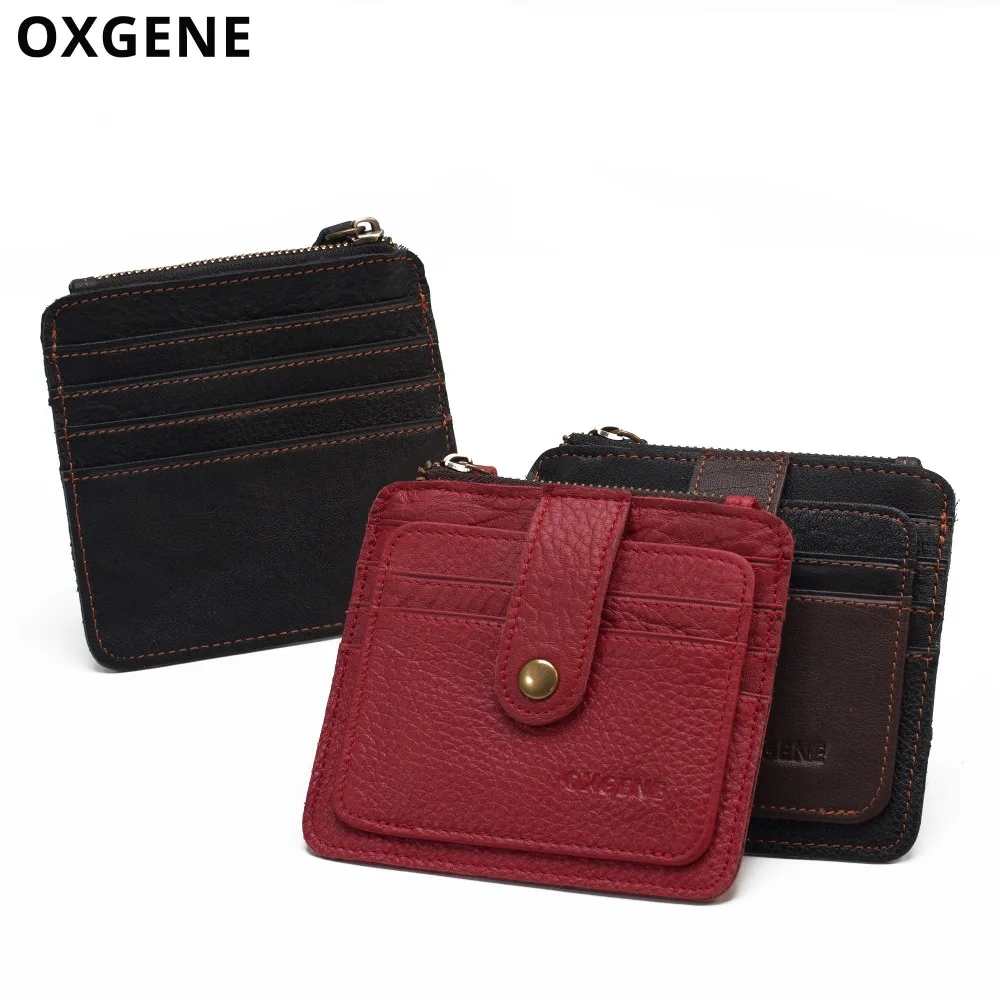 Genuine Leather Casual Wallets Cards Holders Coin Pockets Men & Women