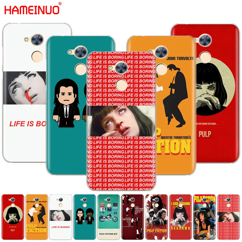 

HAMEINUO Pulp Fiction cell phone Cover Case for Huawei Honor 4A 5A 6A 6C 6X 8 9 NOVA PLUS LITE