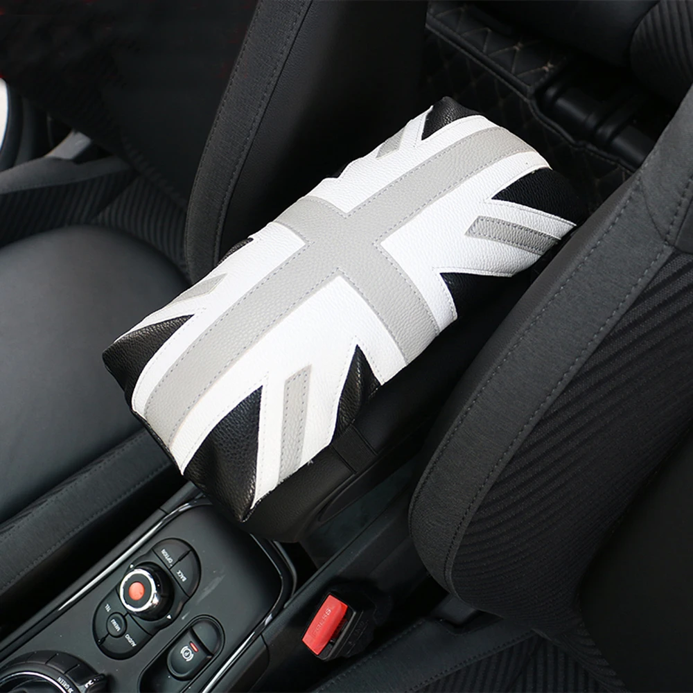 Universal PU Leather Armrest Box Mats Car font b Interior b font Armrest Pad Soft Protective