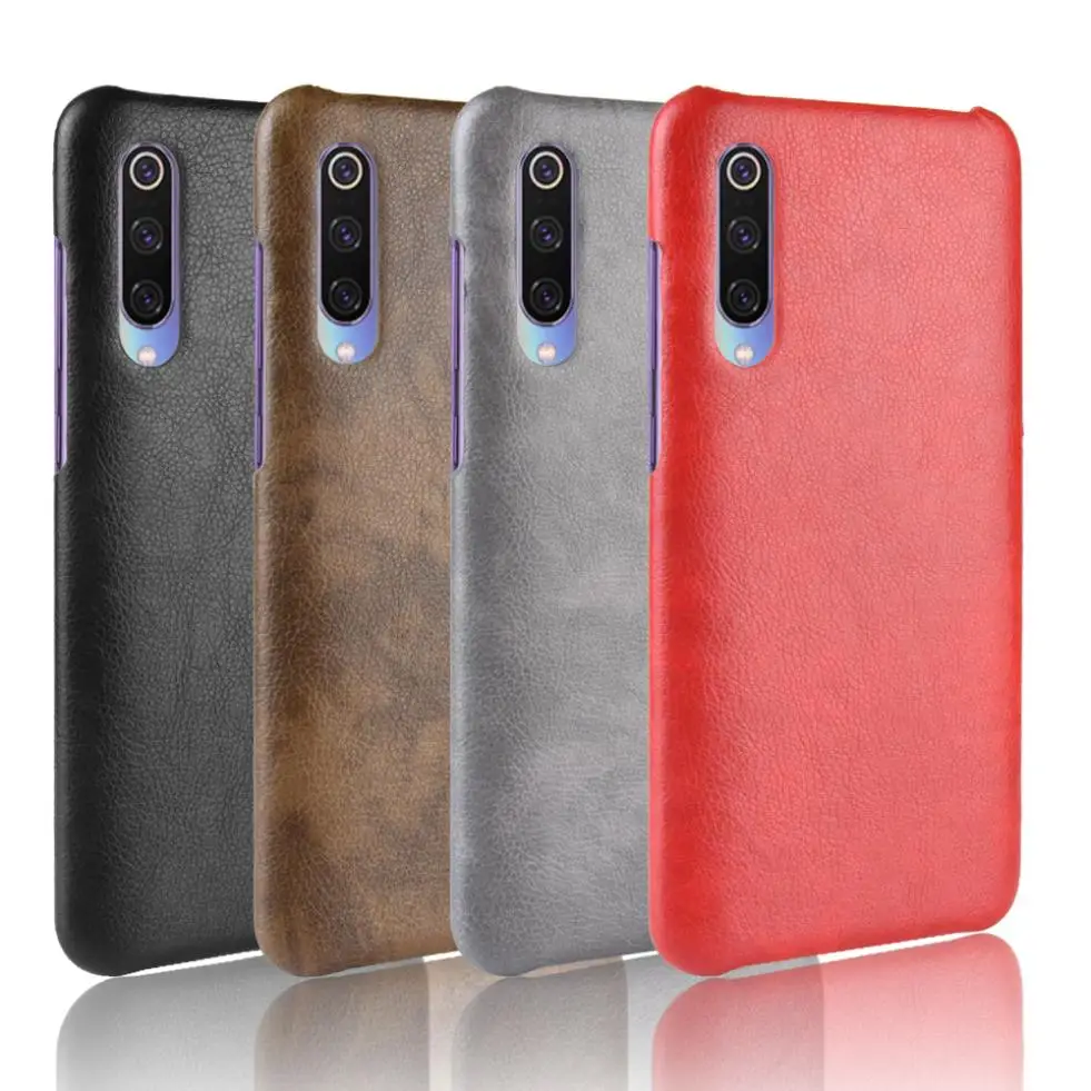 Для Xiaomi Mi 9 Se/Xiaomi Se классический личи кожа текстура ударопрочный PC PU чехол для