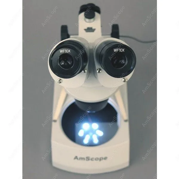 Аккумуляторный СВЕТОДИОДНЫЙ стерео микроскоп поставка AmScope аккумуляторный