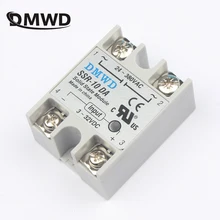 solid state relay SSR-10DA SSR-25DA SSR-40DA 10A 25A 40A actually 3-32V DC TO 24-380V AC SSR 10DA 25DA 40DA high quality new