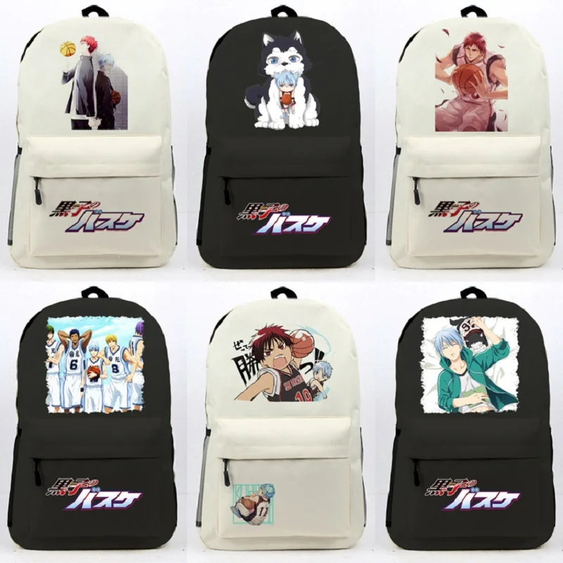 

New Fashion Anime Kuroko no Basket Backpack High Quality Unisex Cartoon Bag Hot Sale Zipper Backpack Double Shoulder Bags