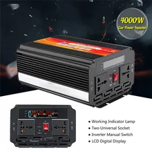 CARPRIE автомобильный инвертор 8000 Вт автомобиля Мощность инвертор 12 V-110 V синусоида преобразователь с плавкие предохранители черный m21