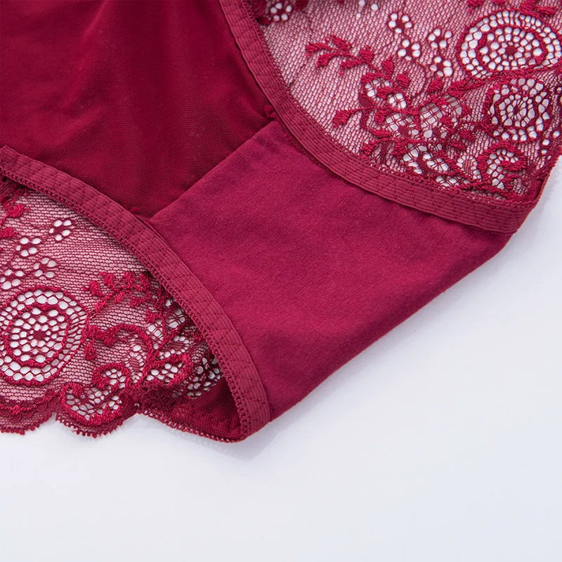 Murushe Sexy Underwear Panties Female Transparent Lace Sliming Brief Ladies Girls Intimates Lingerie Summer Mutandine Donna (8)